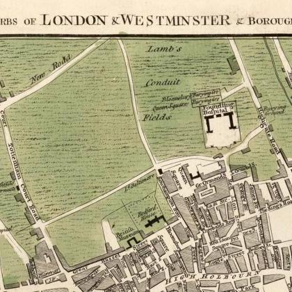 Old Map Of London 1763