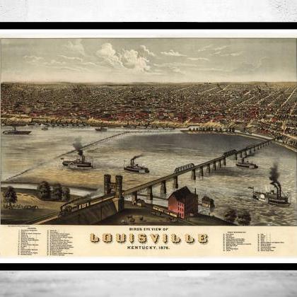 Panoramic View Of Louisville, Kentucky United..