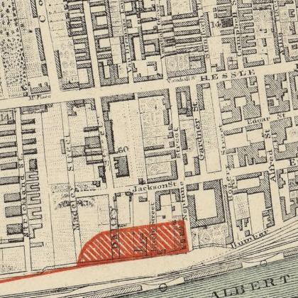 Old Map of Kingston upon Hull 1882,..
