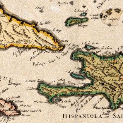 Old Map Of Antilles Bahamas, Bahama Islands 1779