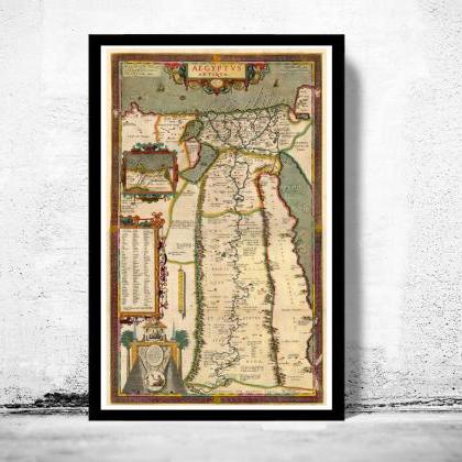 Old Map Of Egypt 1584