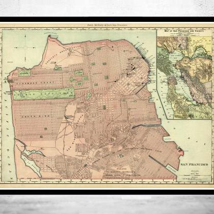Old Map Of San Francisco Street Map 1901