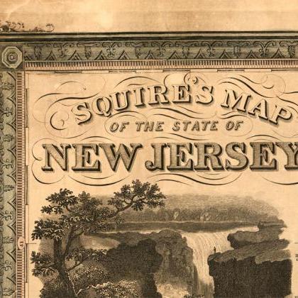 Old Map Of Jersey State 1836