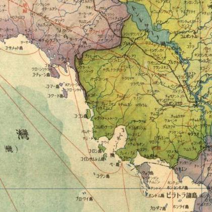 Old Map of Thailand, Old Siam