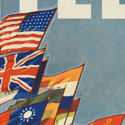 Vintage War Poster United Nations For Freedom 1942