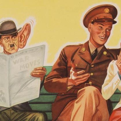 Vintage War Poster loose talk can c..