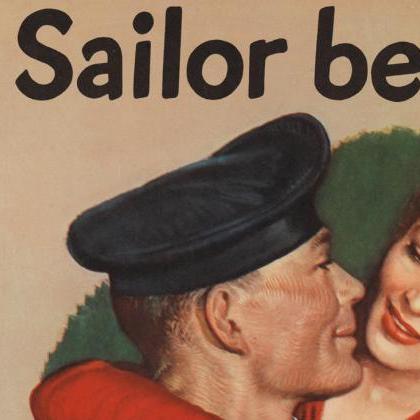 Vintage War Poster Sailor Beware 1942