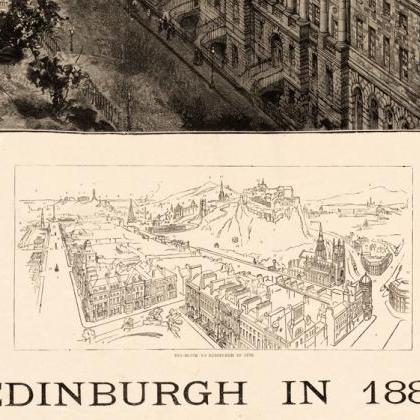 Marvellous Edinburgh Vintage Panora..