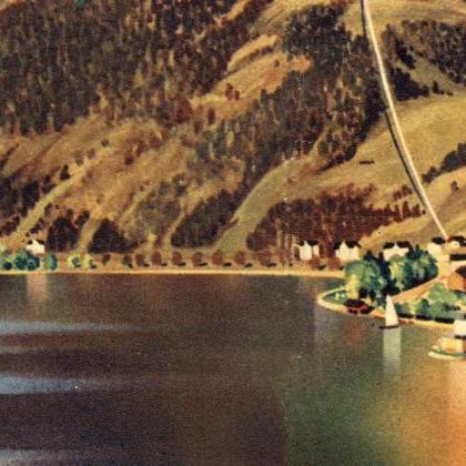 Vintage Poster Of Austria Zell Am See, Travel..