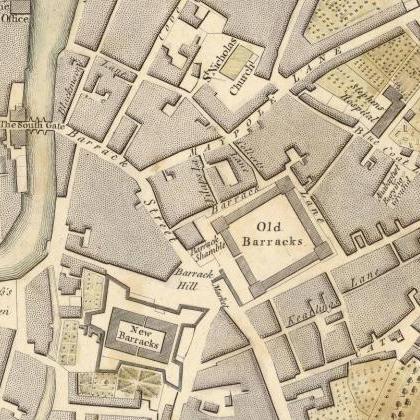 Vintage Map Of Cork, Ireland 1759 Antique Vintage