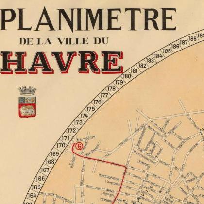 Old Map Of Le Havre 1930