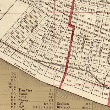 Old Map Of Saint Louis City St Louis 1870