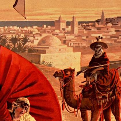 Vintage Poster Of Tunisie Tunisia 1891 Tourism..