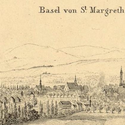Old Map Of Basel Basilea, Switzerland Suisse 1860
