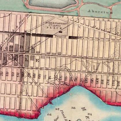 Old Map Of York, 1867 Manhattan