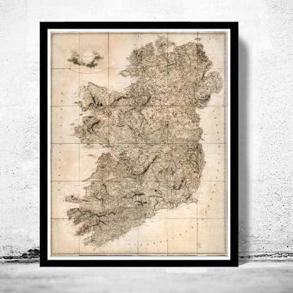 Old Map Of Ireland 1811