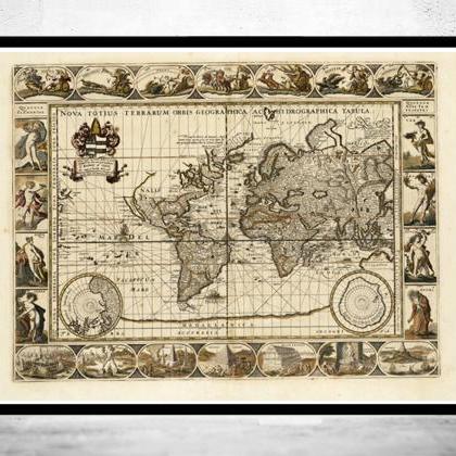 World Map Antique 1640