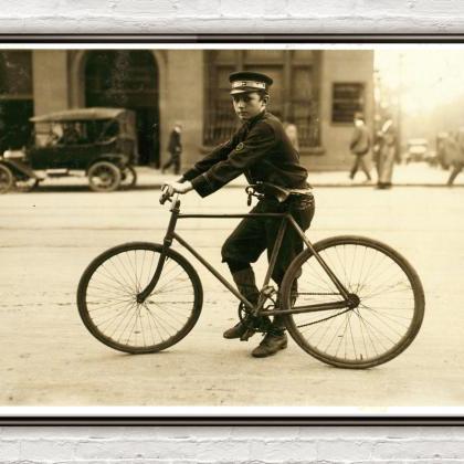 Lewis Hine A Typical Bike Messenger, Birmingham,..