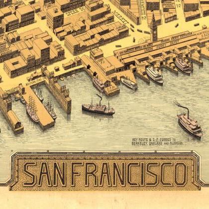 Old San Francisco Panoramic View 1912