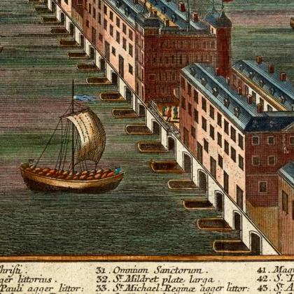 Old View Of London , England United Kingdom 1780