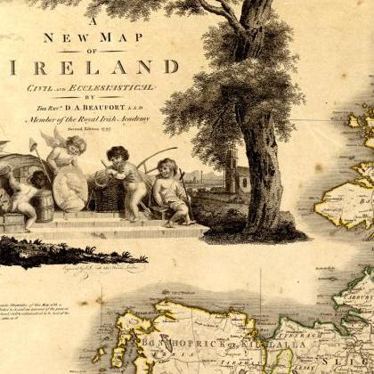 Old Map Of Ireland 1797 Beautiful Map Of Ireland