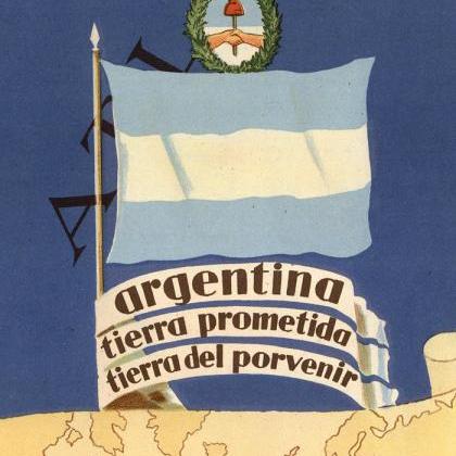 Vintage Map Argentina The Promised Land