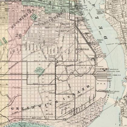 Old Map Of Philadelphia 1893