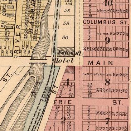 Old Map Of Kent Ohio, 1874