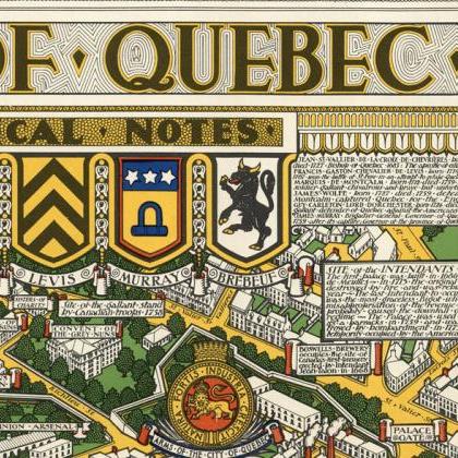 Old Map Of Quebec City, Canada Pictorial Map
