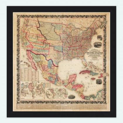 Beautiful Map of United States Amer..