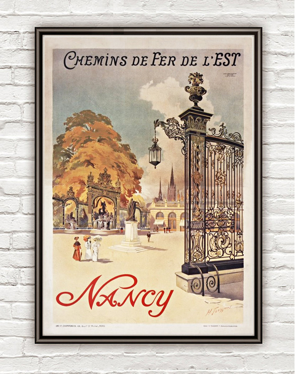 Vintage Poster Nancy France , 1907