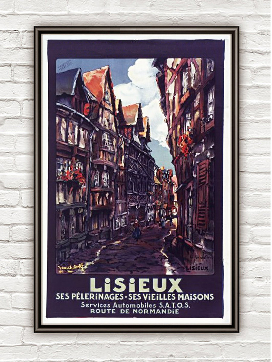 Vintage Poster Lisieux France , 1923