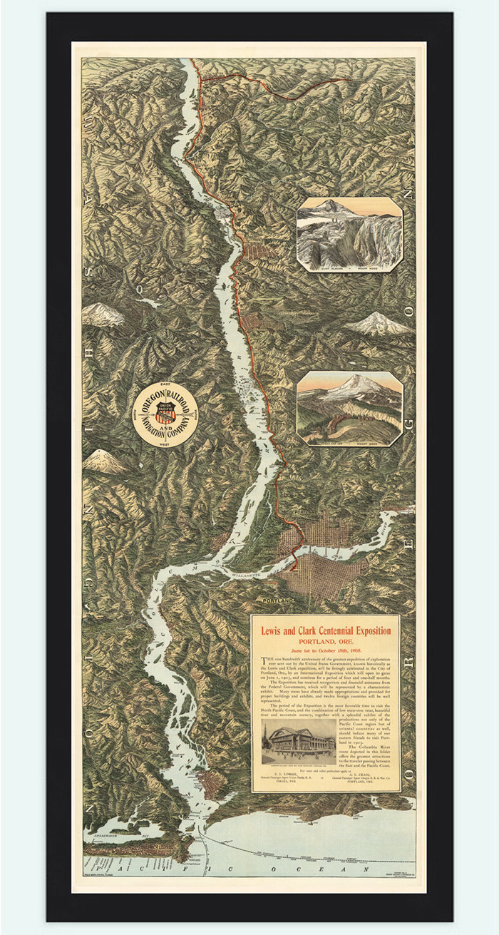 The Columbia River Through The Cascade Mountains To The Pacific Ocean 1905