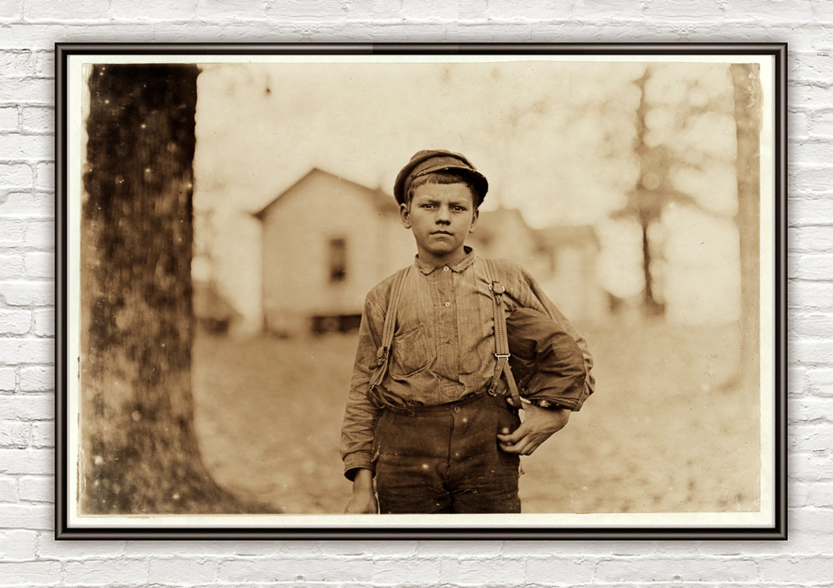 Lewis Hine Archie Love, Mill Worker, Chester, South Carolina, 1908