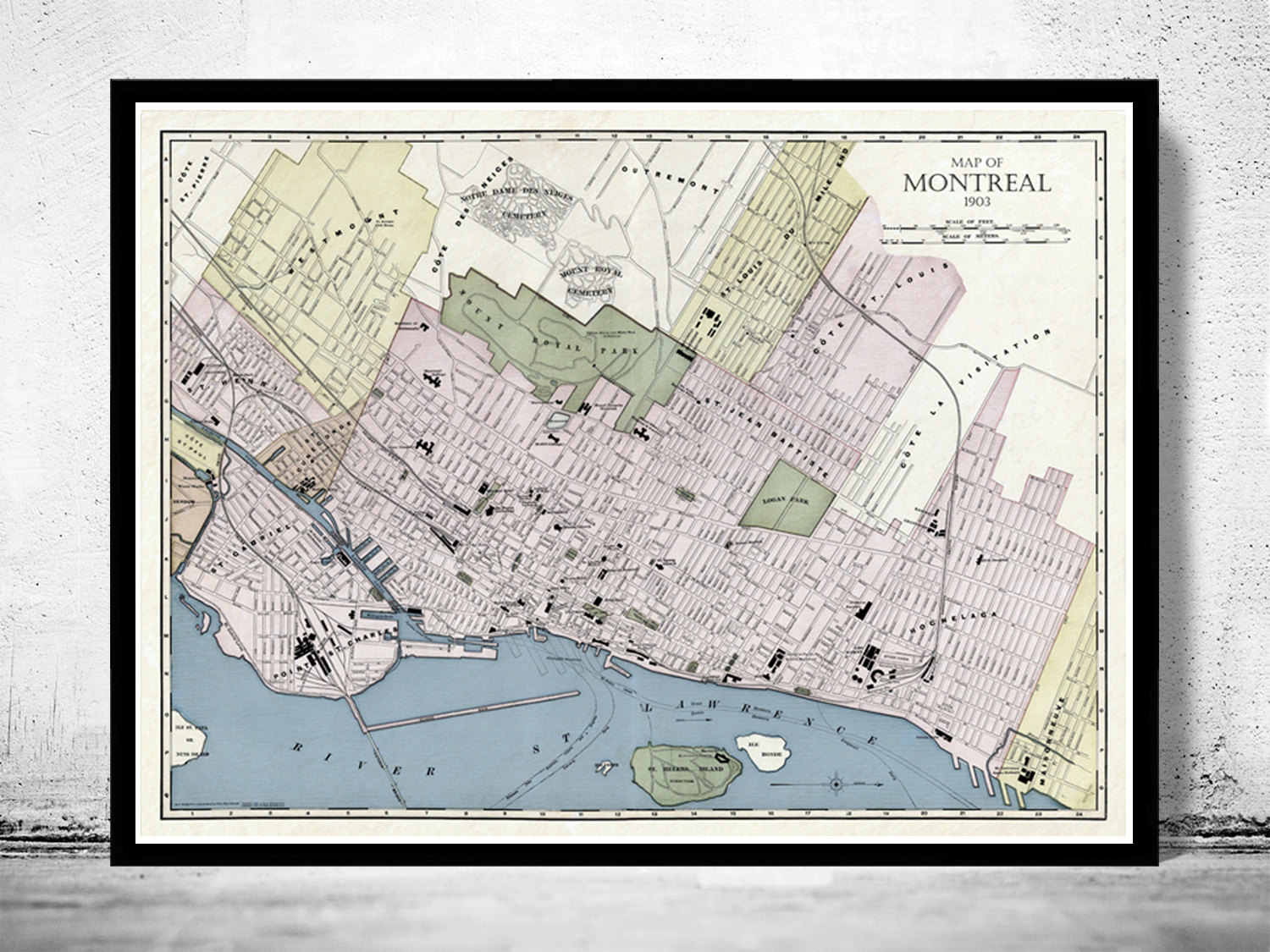 Old Map Of Montreal Canada 1903 Vintage Montreal Map On Luulla Product Original 520871 72009 1433459883 Type Original Nid 520871 Uid 72009 0